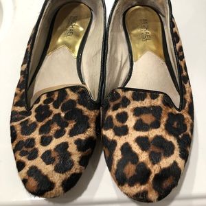 Michael Kors animal print ballet flats